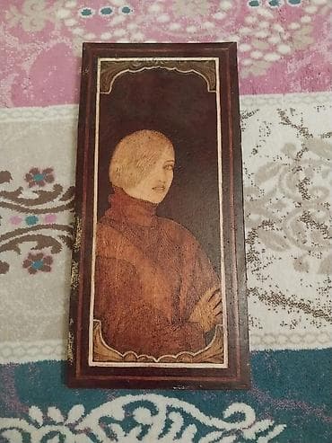 nerd daslari: Taxta nərd taxtası – əl işidir - Material: bərk ağac, şellak/laqlaq — 4