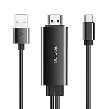 4 luk kabel: Kateqoriya: USB şunurlar Brend: Yesido Model: HM03 black Təsvir — 1