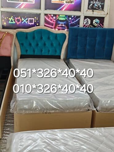 Çarpayılar: Yeni, Təknəfərlik çarpayı, Bazalı, Matras ilə, Azərbaycan — 4