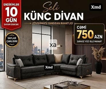 ucuz divanar: Seli künc divan müasir interyer üçün zövqlü və rahat seçimdir. Model — 1