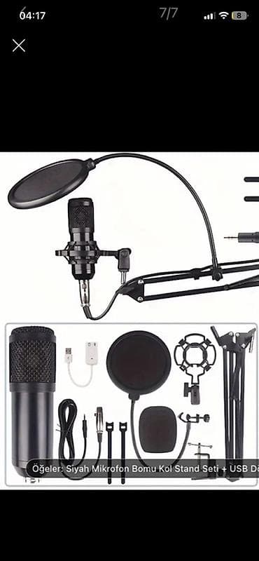 Tiktok canli yayim mokirafonu ses karti ses veren mikrafon hamisi bir
