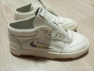Белые, кожаные кросовки новые Ağ rəngli unisex idman ayaqqabısı - — 2