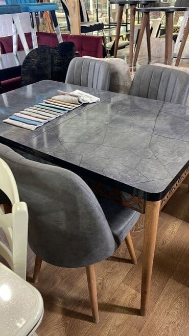 sulutepe kiraye heyet evleri 2022: Qonaq otağı üçün, Yeni, Açılan, Dördbucaq masa, 4 stul — 6