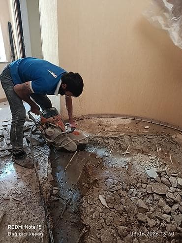 teker temiri 24 saat: Beton kəsmə xidməti - Divar, döşəmə və tavanlarda dəqiq və səliqəli — 10