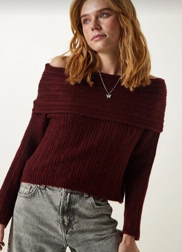 alt geyimler: Zərif sviterler - Yumşaq, tüklü teksturaya malik, rahat və isti — 7