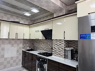 hamam seti: Mətbəx mebeli – hazır quraşdırılmış dəst - Üst dolablar: krem rəngli — 3