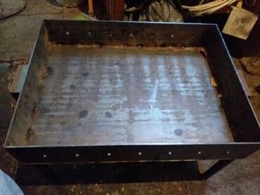 Metall manqal/qril ocağı - Material: qalın metaldan qaynaqla yığılmış — 2