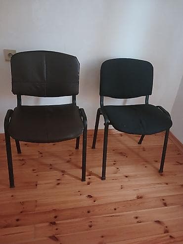 Ofis masaları: 2 ədəd ofis stulu dəsti. biri 15 azn - Rənglər: biri tünd qəhvəyi — 1