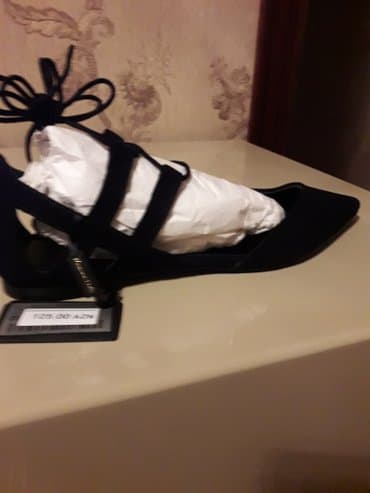 massimo dutti azərbaycan: Tuflilər, Ölçü: 39, rəng - Qara, Yeni — 6