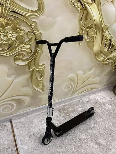 скутер купить: Uşaq üçün skuter - Rəng: tam qara - Gücləndirilmiş metal gövdə və — 1