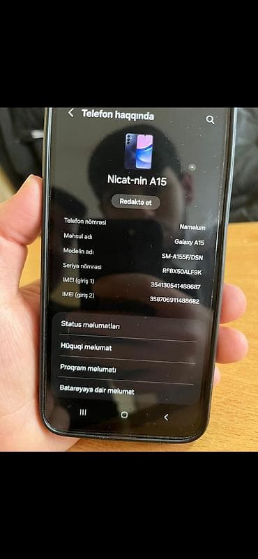 Samsung Galaxy A15, 256 GB, rəng - Göy, İki sim kartlı — 3