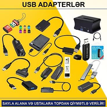 komputer seti: USB Adapterlər/Konverterlər (Çeviricilər) SAYLA ALANA VƏ USTALARA — 1