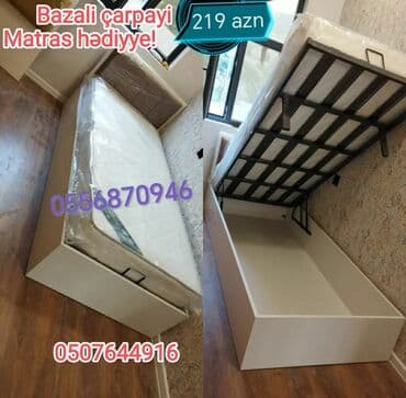 spa natural: Yeni, Təknəfərlik çarpayı, Bazalı, Matras ilə, Siyirməsiz, Azərbaycan — 2