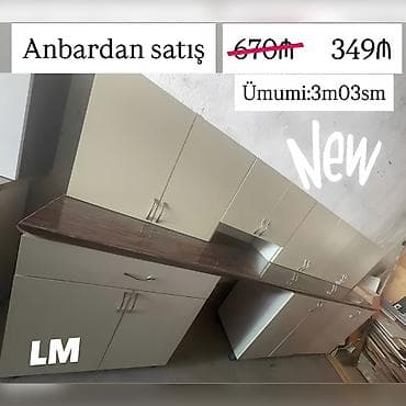Mətbəx mebellərinin sifarişlə hazırlanması✔️ Ölçü : 3metr03sm☑️ üst — 3