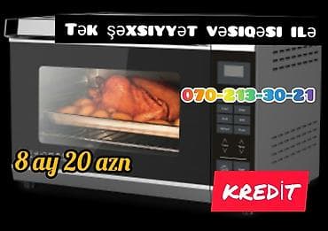 ev sobasi: Mikrodalğalı soba rəng - Gümüşü, Yeni — 1