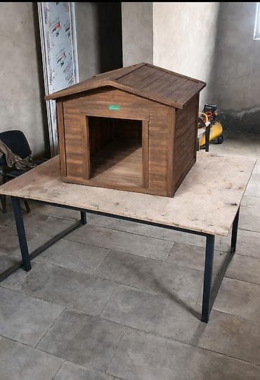 it xalta: 🐶🐾🌳 İtiniz üçün təbii ağacdan möhkəm və uzunömürlü yuva! 🏡 🐶💛 Rahat — 1