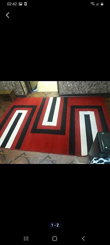 kovralin: Merinos xalça – Türkiyə istehsalı, 100% merinos. Ölçü: uzunluq 2,30 m — 1