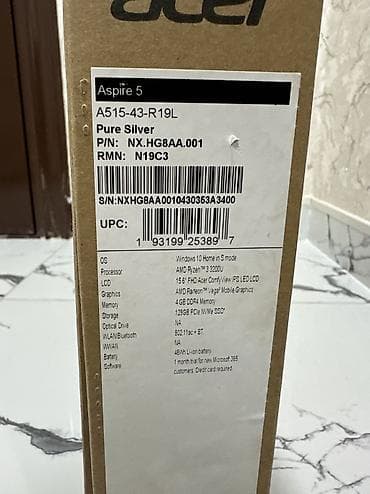 Ноутбуки: Acer Aspire5 noutbuk Noutbuk ideal vəziyyətdədir demək olar — 8