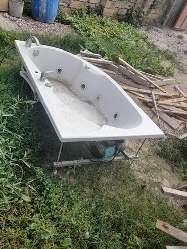 jakuzi: Hidromassajlı akril vanna - Ölçü: təxminən 170–180 sm uzunluq, 70–80 — 2