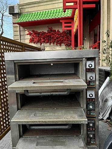 Professional sobalar: Elektrik soba, Pizza, 3 mərtəbəli, İşlənmiş — 4