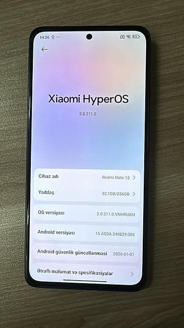 Redmi Note 13, 256 GB, rəng - Qara