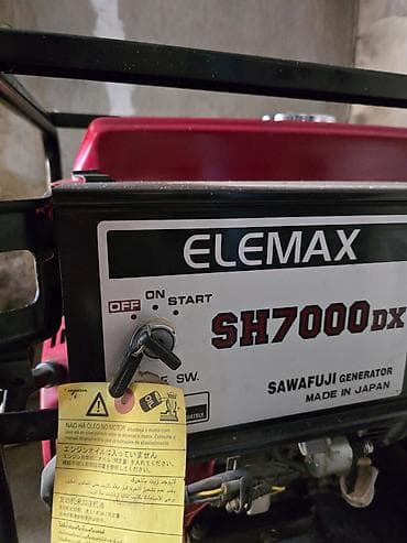 electric: ELEMAX SH7000DX benzinli generator 50 is saati isleyib temiz Honda — 3