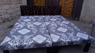 Təzə çarpayılar. 1 nəfərlik çarpayılar 60 manat. 2 nəfərlik taxt 110