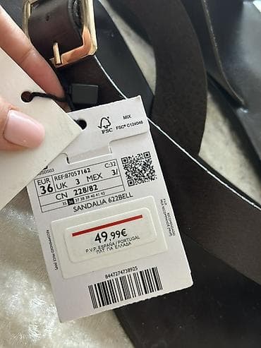 Basanoşka və səndəllər: Ölçü: 36, rəng - Qəhvəyi, Yeni — 5