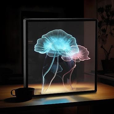 tv ekranları: 3D holoqram displeyi. Bu — 2