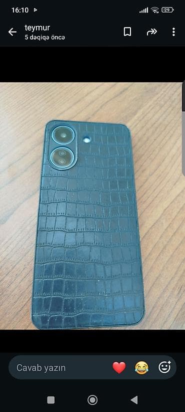 samsung fold 4: Redmi 13C, 128 GB, rəng - Mavi, Sensor — 3