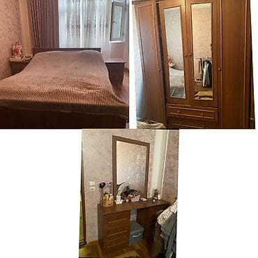 Двуспальная кровать, Шкаф, Комод, Трюмо, Б/у — 1