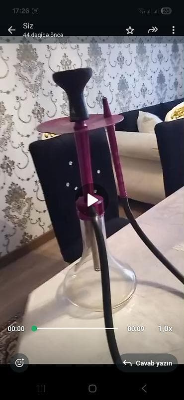 qara almaz: Kal yan (nargilə) komplekti və meyvəli tütünlər - Nargilə: şüşə — 1