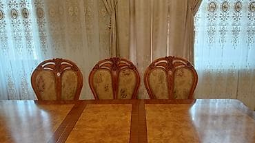 am şekili: Qonaq otağı üçün, Yeni, Açılan, Dördbucaq masa, 8 stul — 3