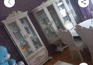 Klassik üslubda qonaq otağı mebel dəsti istifade olunmayib yalniz taxt — 2