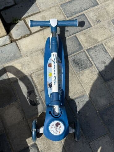 təkərli məktəbli çantaları: Uşaq skuteri Yeni alınıb. İdeal vəziyyətdədir - Rəng: mavi-ağ - 3 — 2