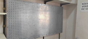 hazır vitrin: Mağaza avadanlıqları dəsti - Şaquli metal tor panellər: 2 ədəd — 6