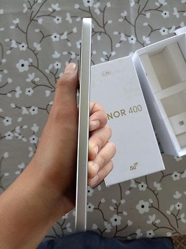 smart saat sim kart: Honor 400 Lite, 256 GB, rəng - Gümüşü, Barmaq izi — 5