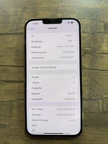 irşad telecom iphone 7: IPhone 13 Pro Max, 256 GB, Matte Gold, Zəmanət — 6
