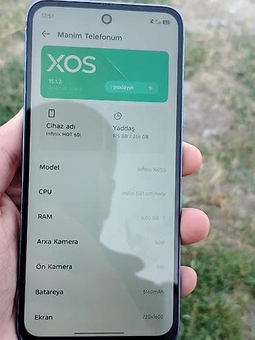 samsung j2 prime yaddas problemi: Infinix Hot 60, 256 GB, rəng - Mavi — 3