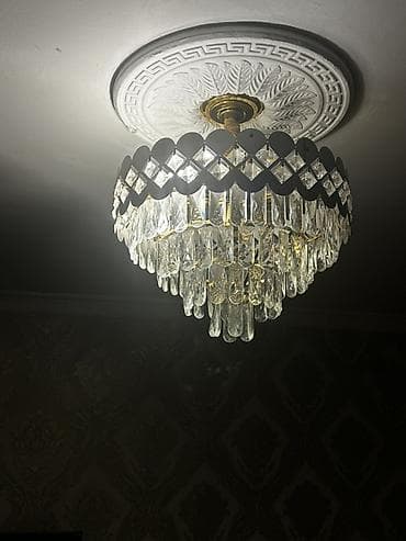 Çılçıraq, 6 lampa, Şüşə