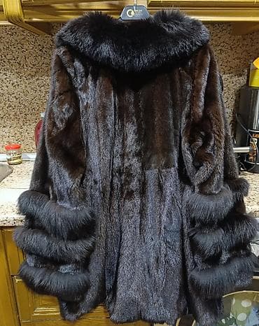 duz golu: Shuba norkadir,tünd shokolad rəngdir,vorotniki,gollarının manjeti — 6
