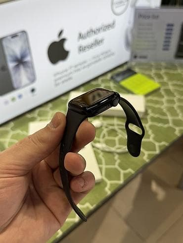 apple watch 44: Smart saat, Apple, Sensor ekran, rəng - Qara — 4