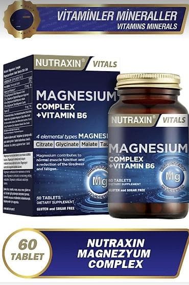 muncuqdan canta: Magnesium Complex + Vitamin B6 – 60 tablet Магний витаминый комплекс — 1