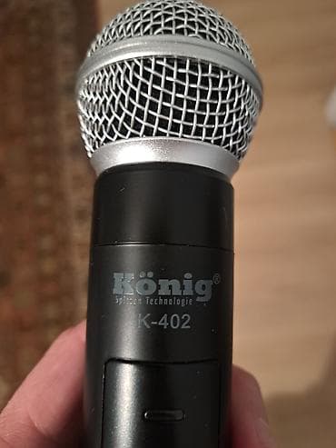 Mikrofonlar: Simsiz mikrofon sistemi – König K-402 Komplekt: - König K-402 əl — 2