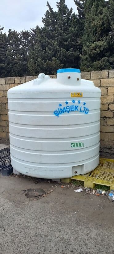 su çen: Bak, Plastik, 5000 l, Yeni, Pulsuz çatdırılma — 4