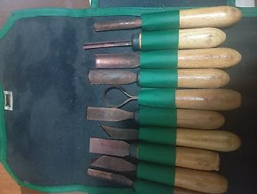 aletler alemi: Taxta oyma dəzgahı üçün peşəkar kəsici dəst - 9 ədəd oyma aləti — 4