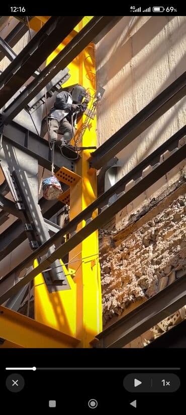 demir işleri: Alpinist üsulla əl çatmaz yerlərdə və istənilən hündürlükdə fasad — 8