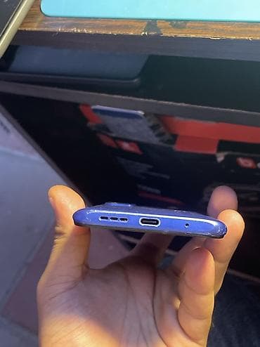 telfon satişi: Redmi 9T, 64 GB, rəng - Göy, Barmaq izi — 7