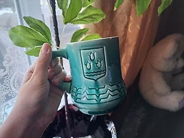 Fincanlar, rəng - Yaşıl, Keramika, 1 əd