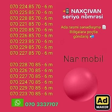 azercell data kart: Nömrə: ( 070 ) ( 2288570 ), Yeni — 1